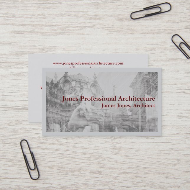 Visite Architect Architecture Home Builder Carte de visit (Devant/Arrière en situation)
