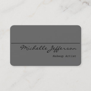 Visite Arrondi Corner maquillage Artiste Gris Carte de vi