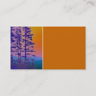 Visite art original pins de montagne unique carte de visi