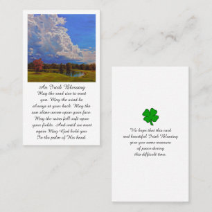 Visite Belle carte de condoléances commémorative