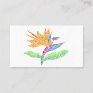 Visite Belle carte de contact personnelle Bird of Paradis