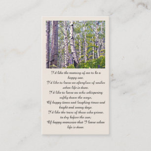Visite Belle Carte de Sympathie Memorial