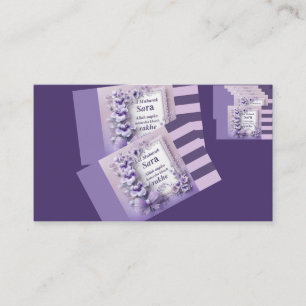 Visite Belle conception de carte Eid Mubarak violette