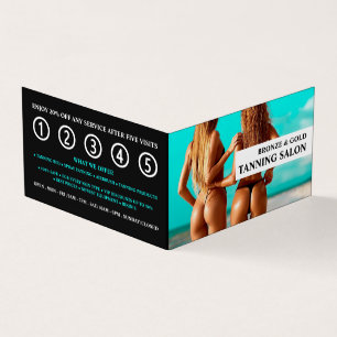 Visite Bikini Model, Tanning Salon Carte de fidélité déta