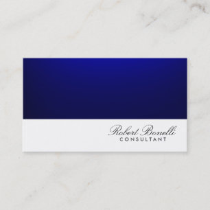 Visite Bleu Blanc Plaine Moderne Consultant Carte de visi