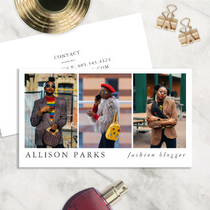 Visite Blogueur de mode / Styliste / Autre Carte de visit