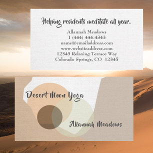 Visite Boho minimal Yoga & Wellness Enseignant Carte de v
