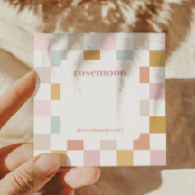 à damiers carte d'affichage de réception