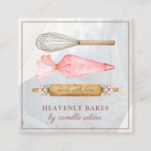 Visite Carré boulangerie pâtisserie Chef Baker's Tools Carte de