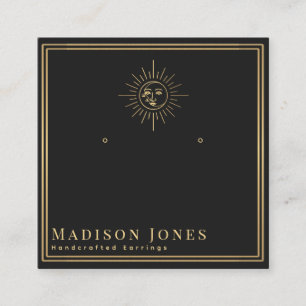 Visite Carré Carte d'affichage de l'oreille à l'étouffée Sun et