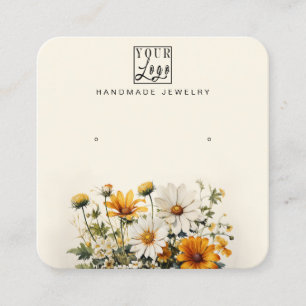 Visite Carré Carte d'affichage de votre logo Daisy