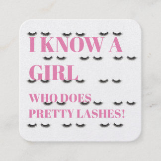 Visite Carré Carte de référence de mèche