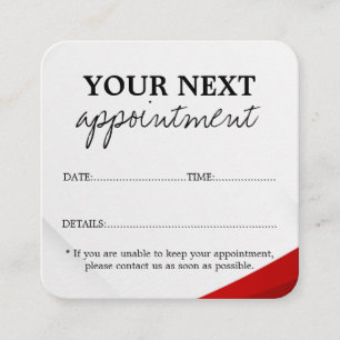 Visite Carré Carte de rendez-vous pour le service de nettoyage