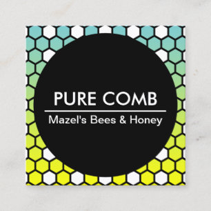 Visite Carré carte de société hexa honeycomb
