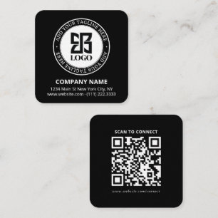 Visite Carré Carte promotionnelle de petite entreprise avec log