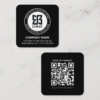 Visite Carré Carte promotionnelle de petite entreprise avec log
