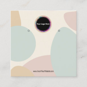 Visite Carré Créer votre carte d'affichage d'écoute de logo per