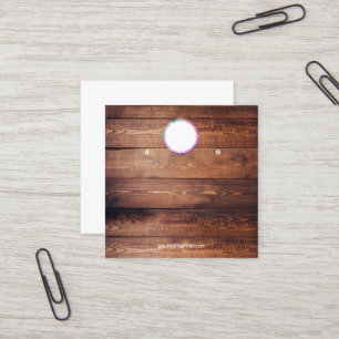 Visite Carré Créer votre carte d'affichage d'écoute de logo per