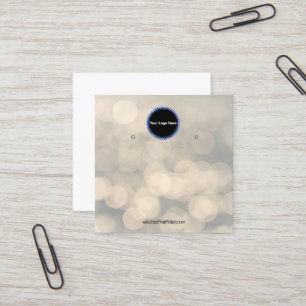 Visite Carré Créer votre carte d'affichage d'écoute de logo per