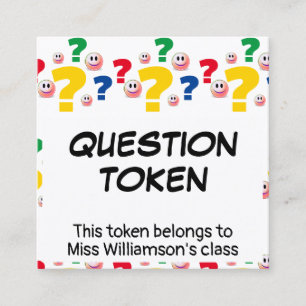 Visite Carré Gestion de classe poser une question carte de jeu
