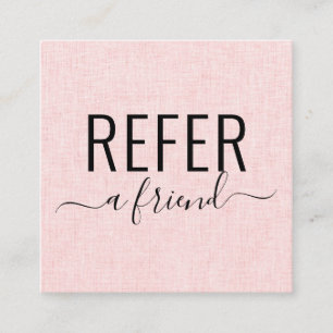 Visite Carré Salon rose et noir Référer une carte de recommanda