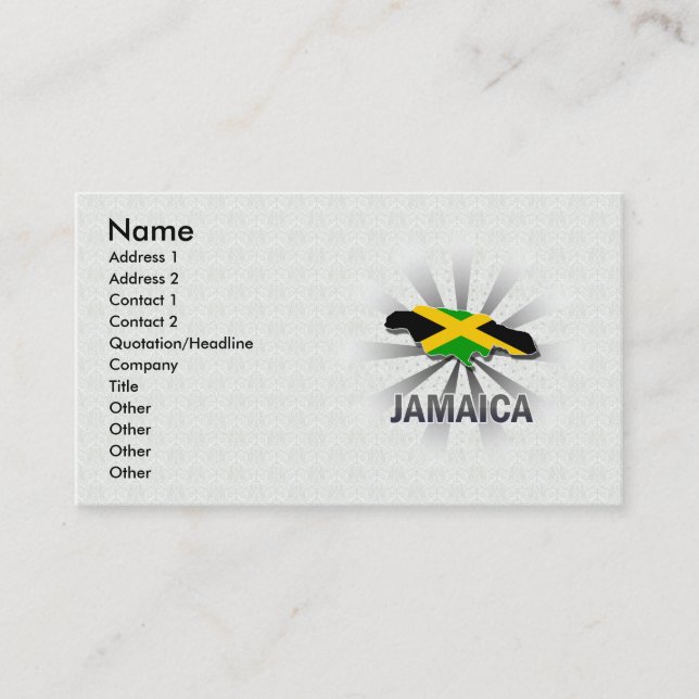 Visite Carte 2,0 de drapeau de la Jamaïque (Devant)