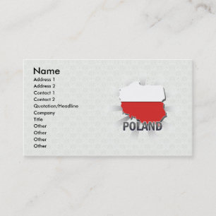Visite Carte 2,0 de drapeau de la Pologne