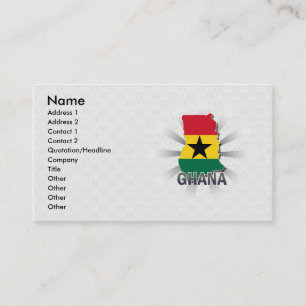 Visite Carte 2,0 de drapeau du Ghana
