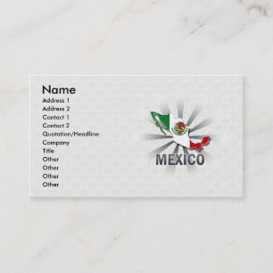 Visite Carte 2,0 de drapeau du Mexique