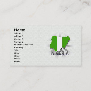 Visite Carte 2,0 de drapeau du Nigéria