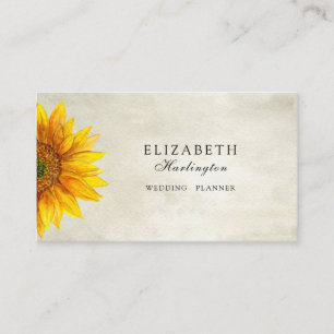 Visite Carte à fleurs rustiques. Tournesol. Floral de pay