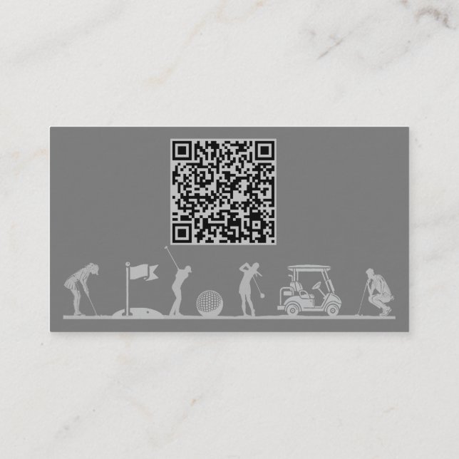 Visite Carte à thème de golf - Gents (Dos)