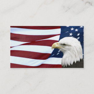 Visite Carte américaine patriotique d'affaires ou de