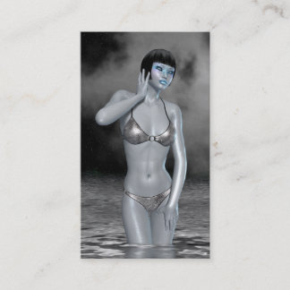 Visite Carte argentée de profil de lac