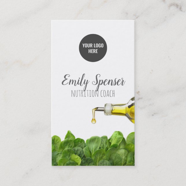 Visite Carte blanche de l'entraîneur de nutrition Feuille (Devant)