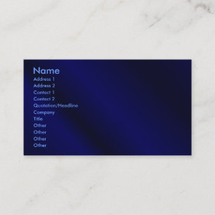 Visite Carte bleue de profil