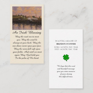 Visite Carte commémorative de la bénédiction irlandaise