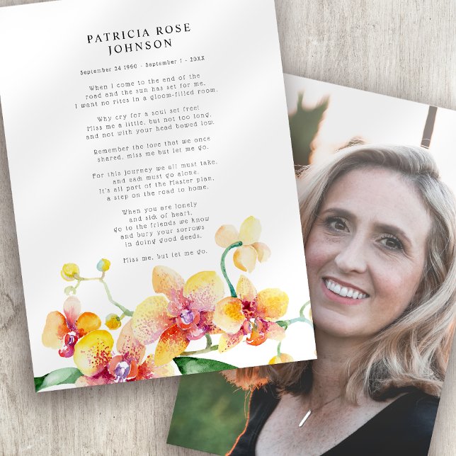 Visite Carte commémorative de la Sympathie des orchidées (Créateur téléchargé)