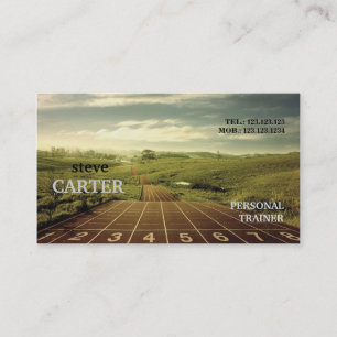 Visite Carte courante d'entraîneur de marathon de forme