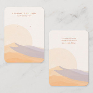 Visite Carte d'affichage de bijoux personnalisée Desert S