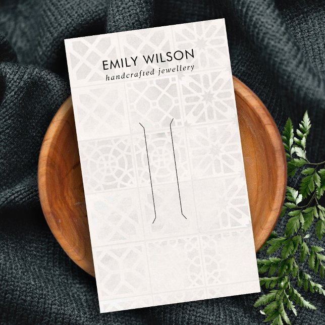 VISITE CARTE D'AFFICHAGE DE CLIP DE CHEVEUX EN TILE MAROC (Créateur téléchargé)