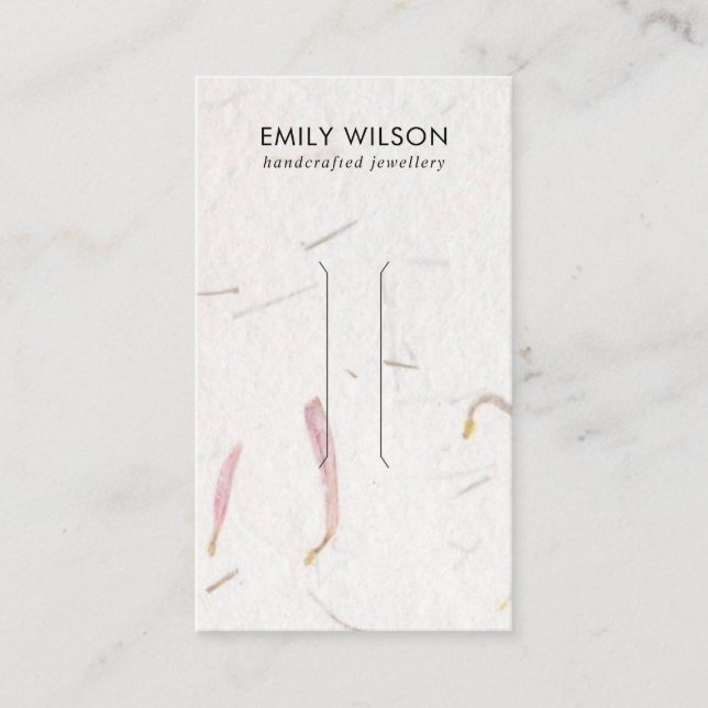 VISITE CARTE D'AFFICHAGE DE CLIP EN PAPIER BLANC (Devant)