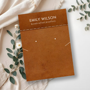 VISITE CARTE D'AFFICHAGE DE LA LACE DE COULEUR EN CUIR TA