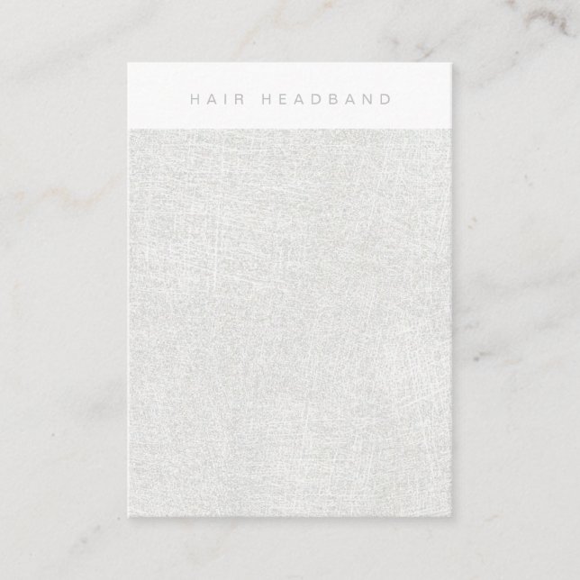 Visite Carte d'affichage du bandeau de cheveux argenté (Devant)