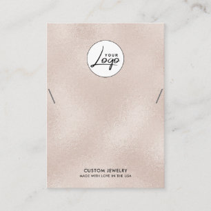 Visite Carte d'affichage du bracelet de collier Pearl Log