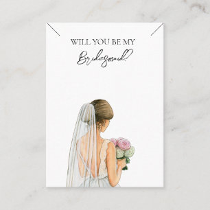 Visite Carte d'affichage du collier de femme de mariage