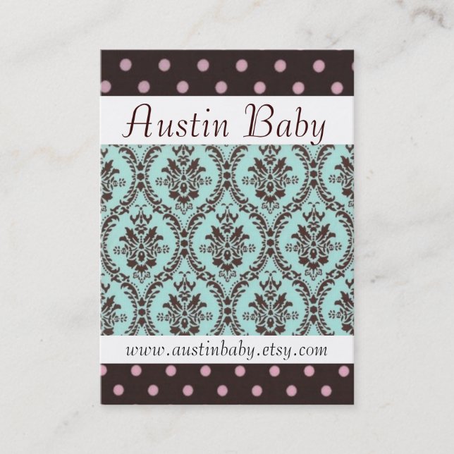 Visite Carte de bébé d'Austin (Devant)