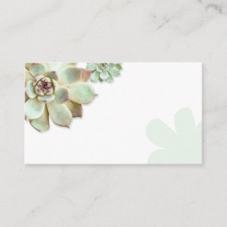 Visite Carte de boîtier vierge Mariage Succulente