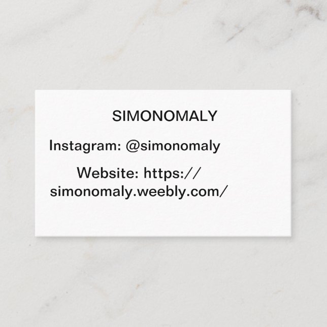 Visite Carte de Buissness (Devant)