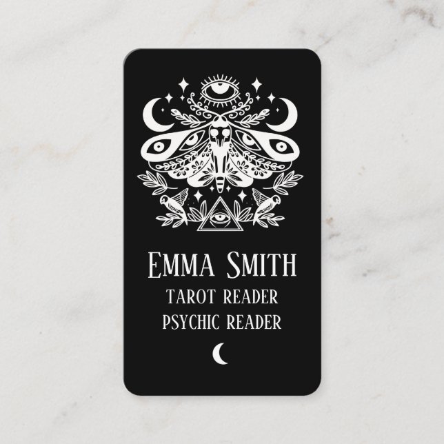 Visite Carte de bussines céleste Luna Moth (Devant)